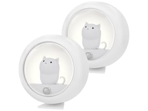 Veuilleuse led à induction rechargeable lot de 2pcs veilleuse bébé automatique forme mignonne pourchambres d'enfants, salons