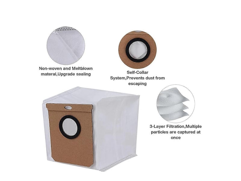  Replacement dust bag for l50 , l60 series robtic vacuum cleaner, for home 10000, 8090 ultra, 9090 ai  - Conforama D