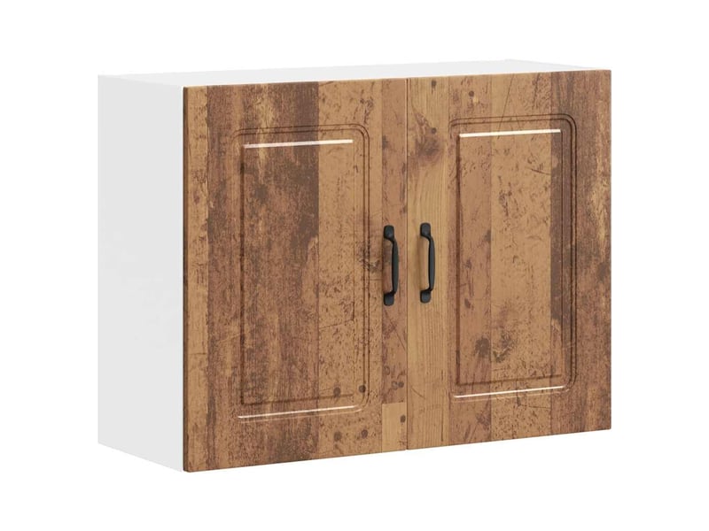Meuble de rangement, armoire murale de cuisine kalmar vieux bois bois d'ingénierie shl6862 - Conforama A