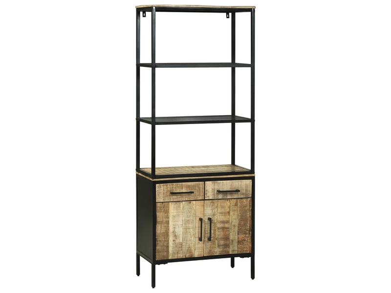  Buffet - haut armoire marron 70 x 35 x 180 cm bois de mangue massif  - Conforama A