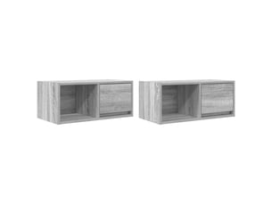 Meuble tv coloris gris  <strong></strong>  <strong></strong>