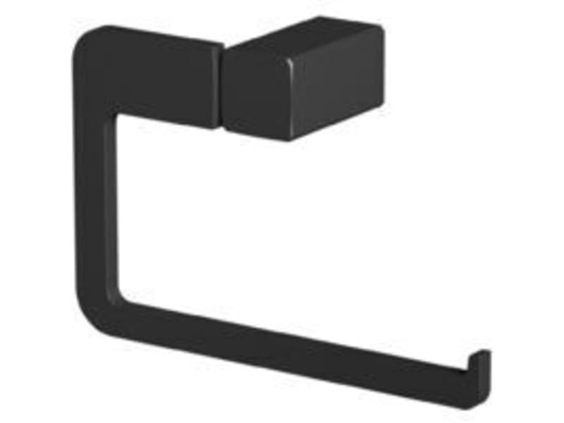  Salle de bain wc porte-rouleau de papier toilette carré noir mural élégant moderne  - Conforama D