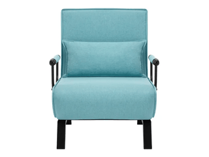 Fauteuil convertible  <strong></strong> Coton / Lin bleu