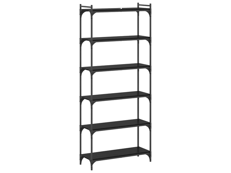  Bibliothèque 6 niveaux, armoire à livres 80 x 30 x 188 cm bois d'ingénierie  - Conforama D
