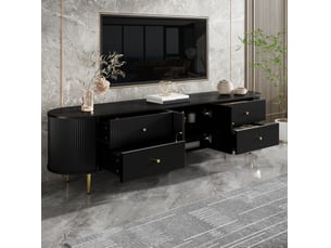 Meuble tv coloris noir 40 cm <strong>VIVRYN</strong>  <strong></strong>