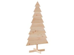Arbre de noël, sapin de noël en bois pour décoration 150 cm bois massif de pin