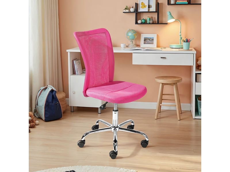  Chaise de bureau enfant en pu rose - child  - Conforama A