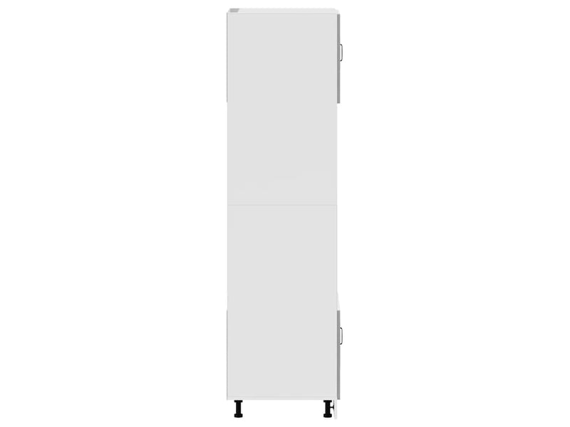  Lot de 2 armoires à four classiques 60 x 57 x 207 cm avec pieds réglables design peu encombrant en bois d'ingénierie gris béton 02_0055710  - Conforama D