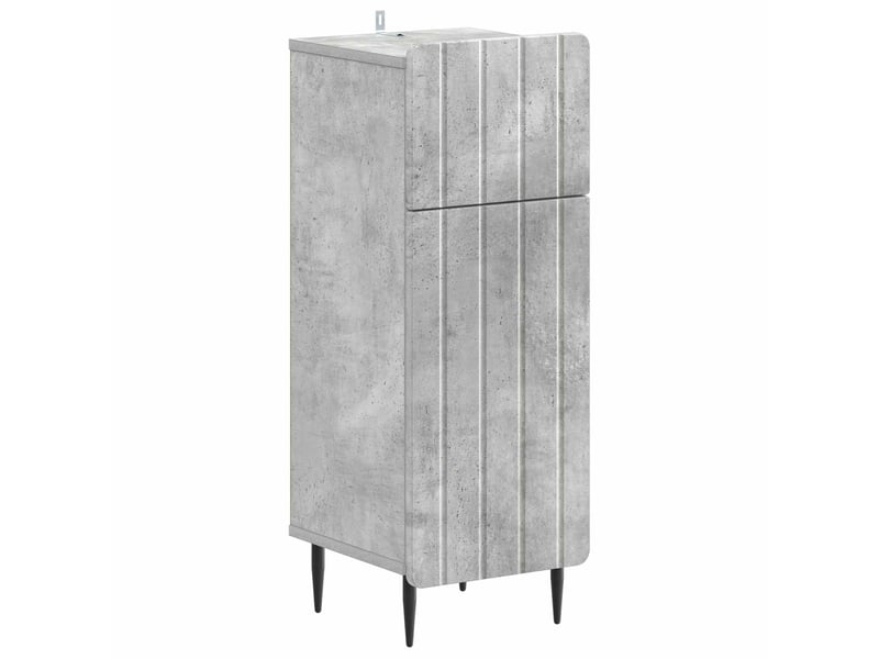  Ensemble de meuble de salle de bain 3 pièces zwolle gris béton cf63547  - Conforama C