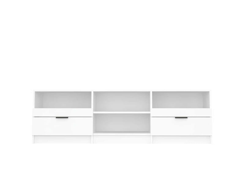  Meuble tv - banc tv - meuble de rangement blanc 150x33,5x45 cm bois d'ingénierie  - Conforama D