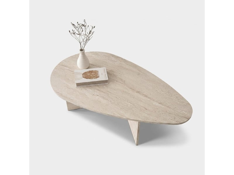 Tavolino da salotto ovale design moderne flap - Conforama D