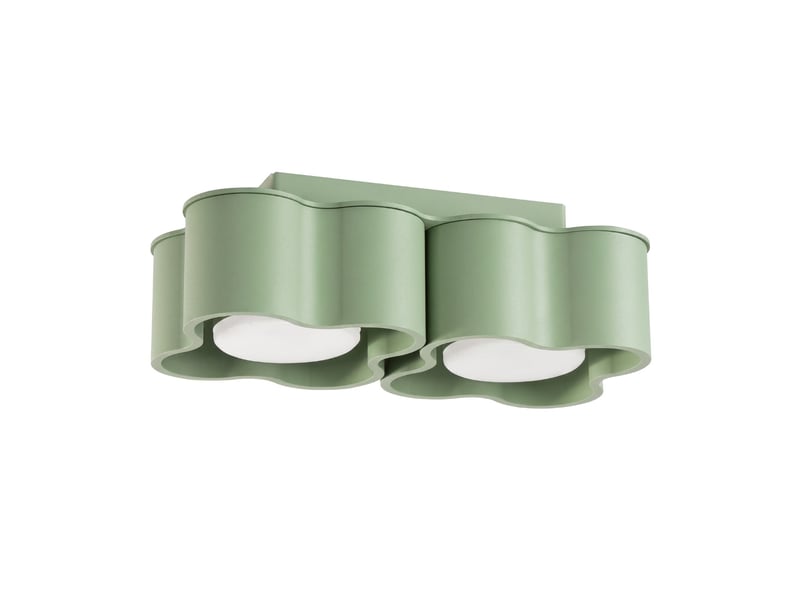  Plafonnier ovio 2 sauge gx53 aluminium moderne 8x24.5x12cm SL.3411 - Conforama A