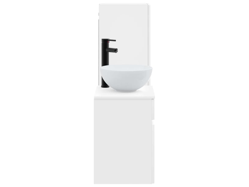  Ensemble de mobilier de salle de bain 2 pcs blanc brillant shl6479  - Conforama D