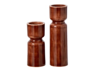 Lot de 2 chandeliers design enn 35cm marron