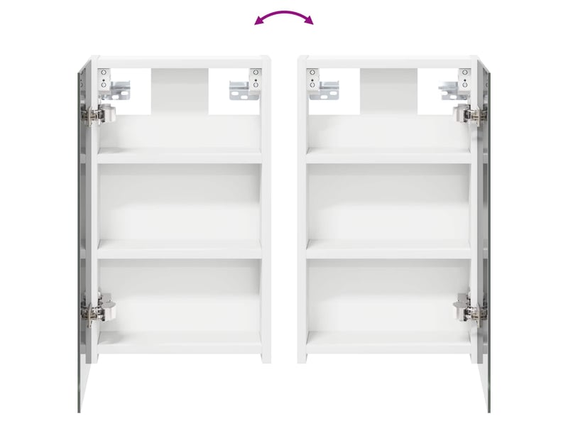 Ensemble de meubles de salle de bain 3 pc 80 x 10,5 x 50 cm cf63671 - Conforama E