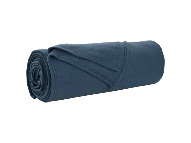  Plaid canapé bleu marine 280x210 cm 0.79 kg polaire  - Conforama A