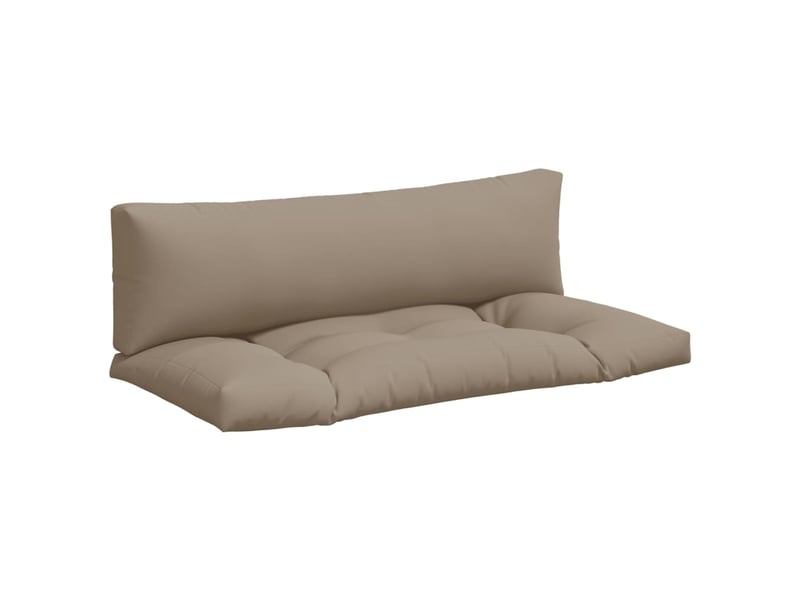 Lot de 2 coussins de palette, coussins de canapé taupe tissu cf59622  - Conforama A