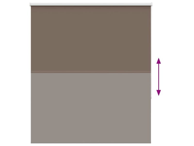Store enrouleur occultant, store à rouleau café 125x175cm largeur du tissu cf45653 - Conforama E