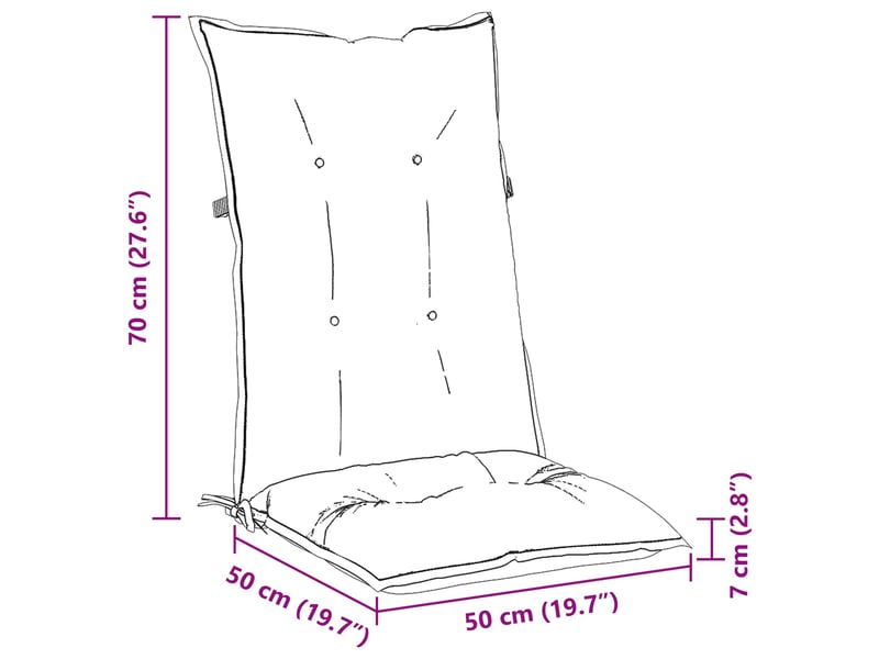  Lot de 4 coussins d'extérieur, coussins de chaise tissu bleu et blanc 120 x 50 x 7 cm cf56421  - Conforama E