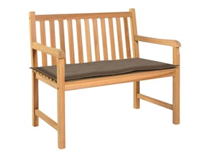 Coussin de banc de jardin 100 % polyester imperméable taupe 100 x 50 x 3 cm dec021749