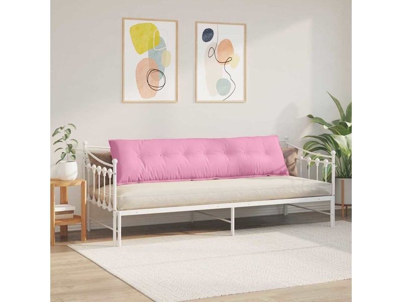 Coussin de dos, coussin de dossier rose 200 x 19 x 50 cm tissu cf54976 - Conforama D
