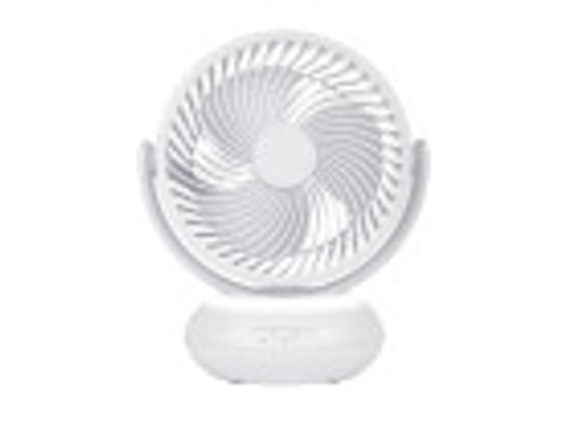  Ventilateur de table rechargeable fabrilamp bengali 5 w 3 vitesses blanc 241971001 - Conforama D