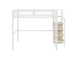 Lit simple 140x200 cm    coloris blanc