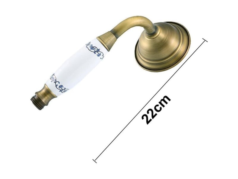  Haute pression douchette à main traditionnel rétro style et tuyau de 1,5 m (cuivre antique)  - Conforama D