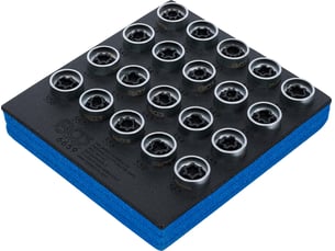 Bgs 6659 - insert de servante d'atelier 16 : jeu d’outils de réglage pour écrous de jantes pour vag - 20 pièces