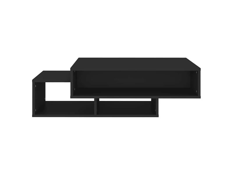  Table basse rectangulaire | table de salon noir 105x55x32 cm bois d’ingénierie  - Conforama E