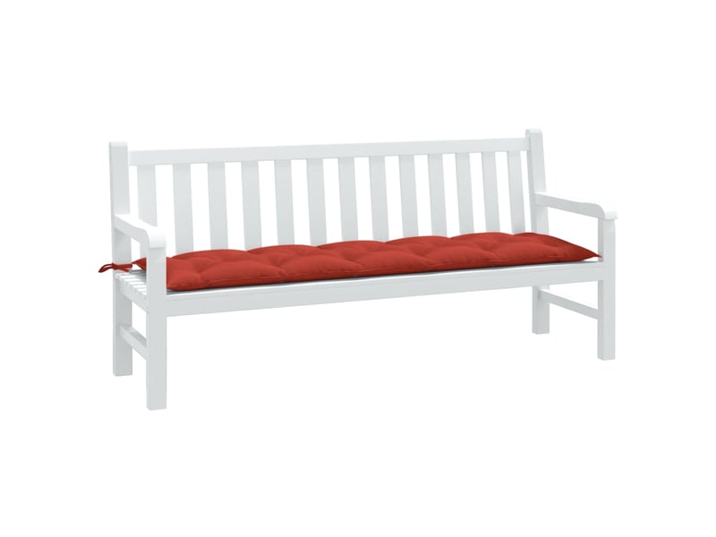  Coussin de banc de jardin, coussin d'assise rouge mélangé 180x50x7 cm tissu cf52826  - Conforama B