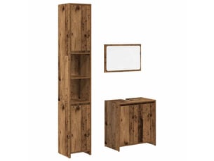 Ensemble de meubles salle de bain 3 pcs bois d'ingénierie cf63946