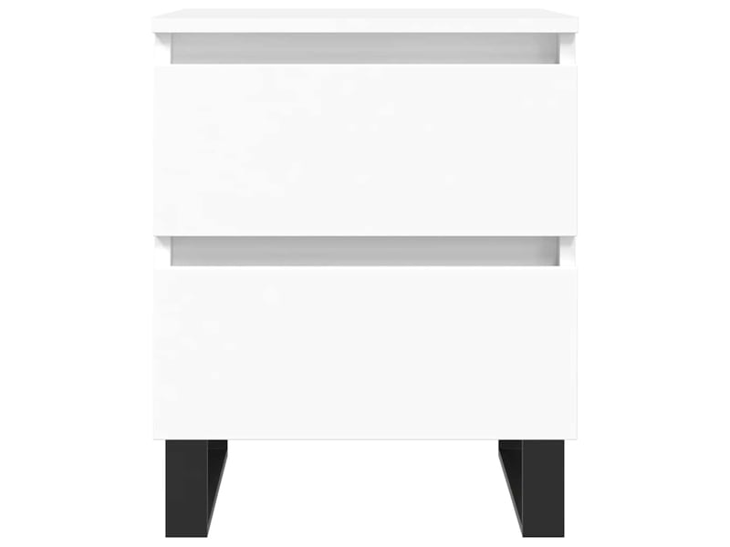  Table de chevet - cabinet de chevet - table de nuit blanc 40x35x50 cm bois d’ingénierie  - Conforama D