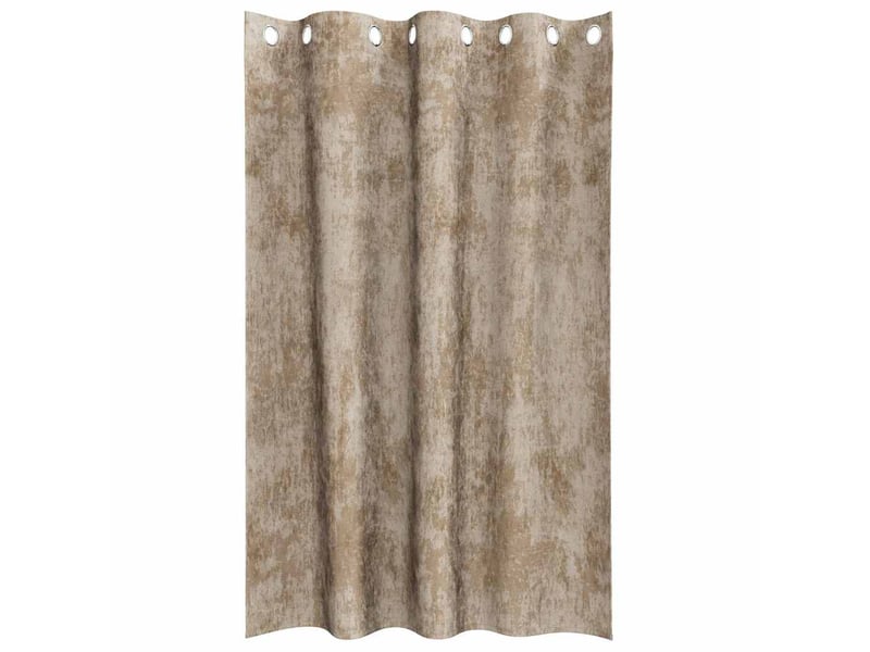  Lot de 2 rideaux en velours, rideaux de fenêtre champagne 175 x 140 cm velours cf44171  - Conforama D