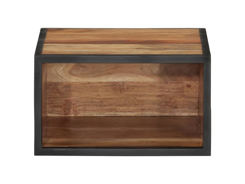  Table de chevet - cabinet de chevet - table de nuit murale 35x35x20 cm bois massif d'acacia  - Conforama A