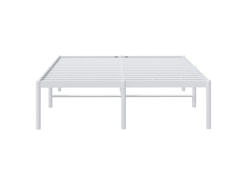  Lit double- lit adulte -  cadre de lit métal blanc 120x190 cm  - Conforama D