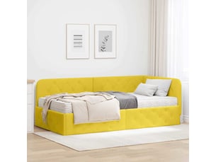 Lit simple 90x200 cm    coloris jaune
