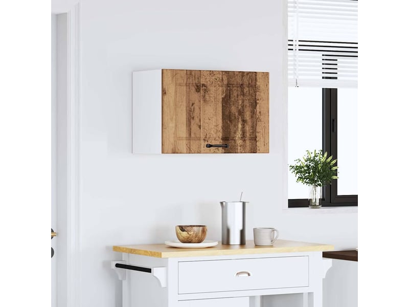  Meuble de rangement, armoire murale de cuisine lucca vieux bois bois ingénierie shl137  - Conforama C
