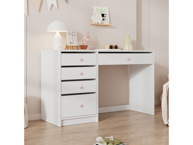  Ensemble bureau et bibliothèque enfant avec tableau noir, blanc, sans matelas.  - Conforama D