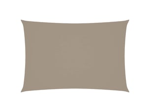 Voile de parasol - voile d'ombrage tissu oxford rectangulaire 2,5x4,5 m taupe