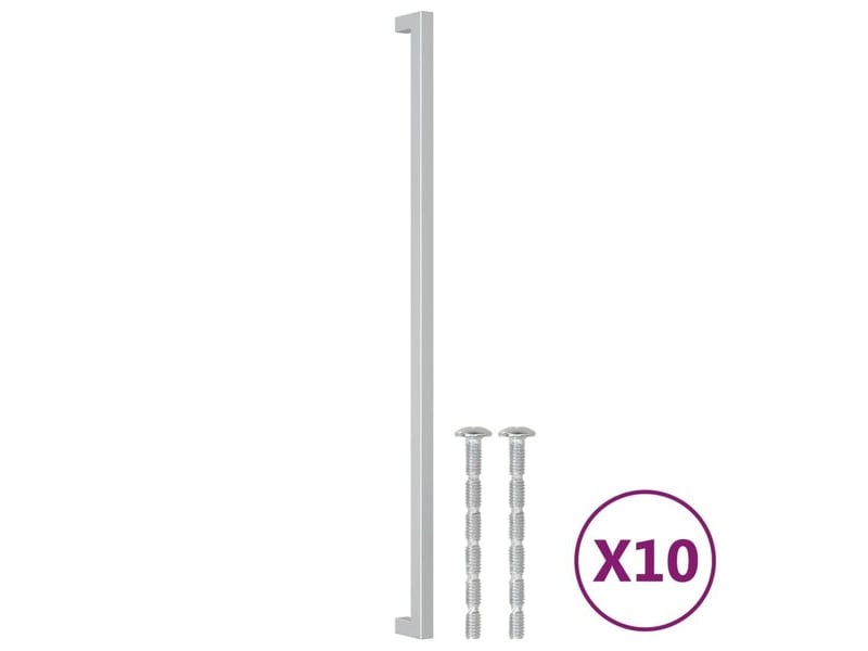 Poignée de tirage vidaxl, 480 mm, argentée  - Conforama C