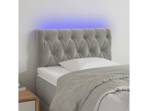 Tete de lit A poser largeur 80 cm <strong></strong> <strong></strong> argenté