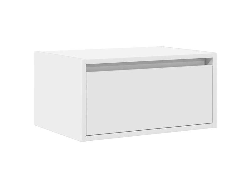  Table de chevet - cabinet de chevet - table de nuit murale avec lumières led blanc  - Conforama E