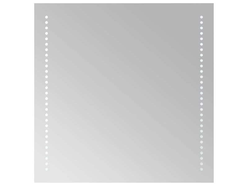  Miroir de salle de bain, miroir de toilette led transparent 50 x 50 cm verre trempé cf62585  - Conforama A