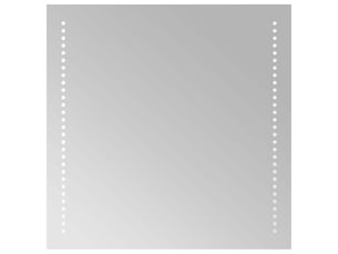 Miroir de salle de bain, miroir de toilette led transparent 50 x 50 cm verre trempé cf62585