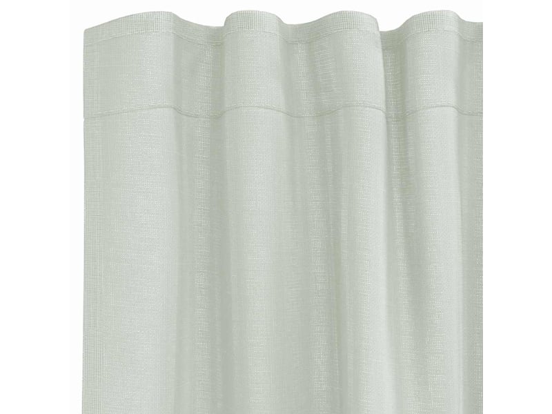  Lot de 2 rideaux en voile, voilages à œillets gris clair cf44265  - Conforama E