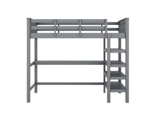 Lit mezzanine 90x200 cm <strong>ZOVIRA</strong> <strong></strong> coloris gris
