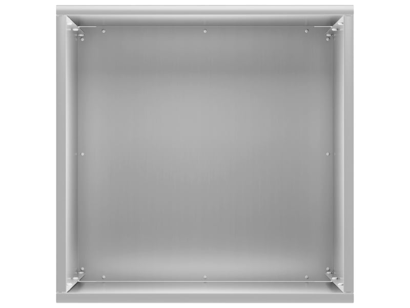Jardinière - cache-pot de jardin 2 pcs argenté 30 x 30 x 50 cm - Conforama E