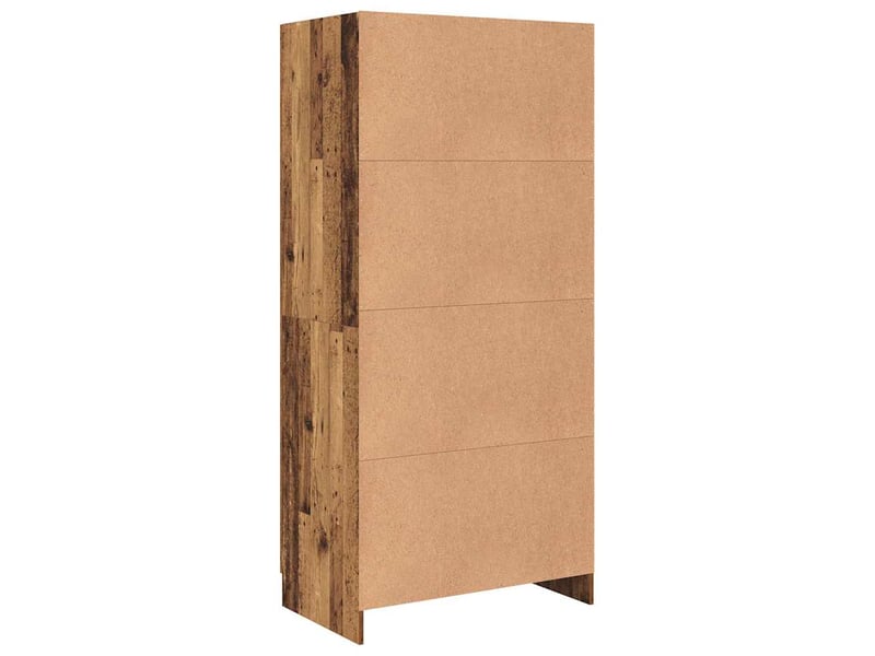  Armoire chambre, armoire de rangement bois ancien 82,5x51,5x180 cm bois d'ingénierie  - Conforama D