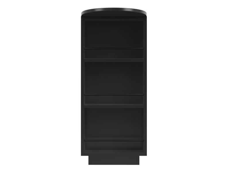 Îlot de cuisine extensible 115-183x40x99,5 cm avec led et 2 tiroirs 2 portes, mdf noir  - Conforama E